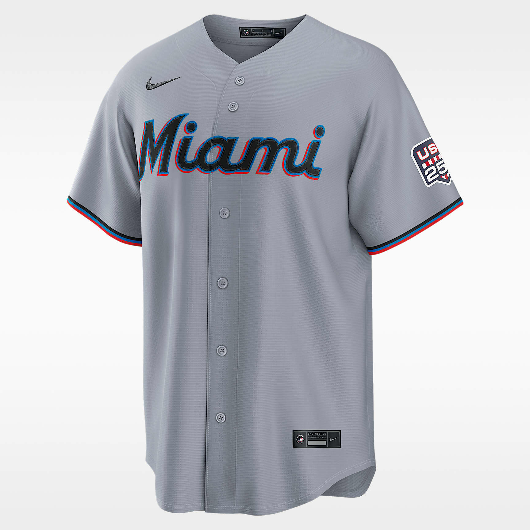 Kyle Stowers Miami Marlins USA 250 Men's Nike MLB Stadium Jersey